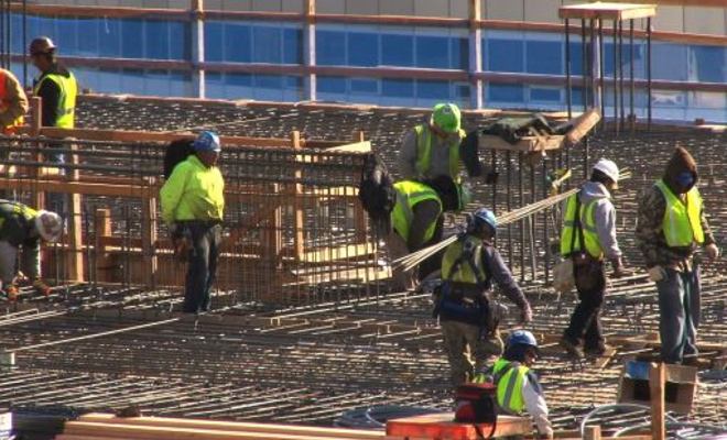 construction workers on a job site
